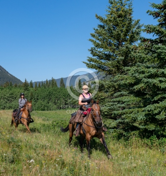Galloping on The Lost Trail Ride