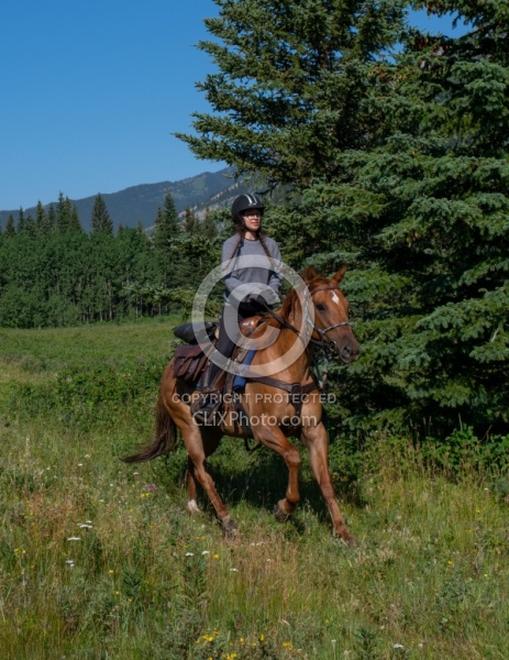 Galloping on The Lost Trail Ride