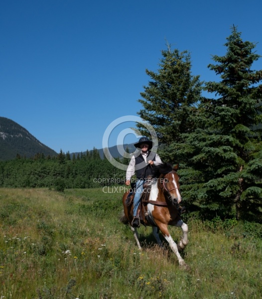 Galloping on The Lost Trail Ride