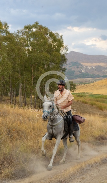Cantering on the Coast to Coast Ride in Sicily