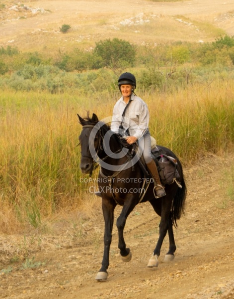 Cantering on the Coast to Coast Ride in Sicily