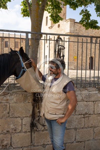 Luciano at Picnic Lunch at Monestary 