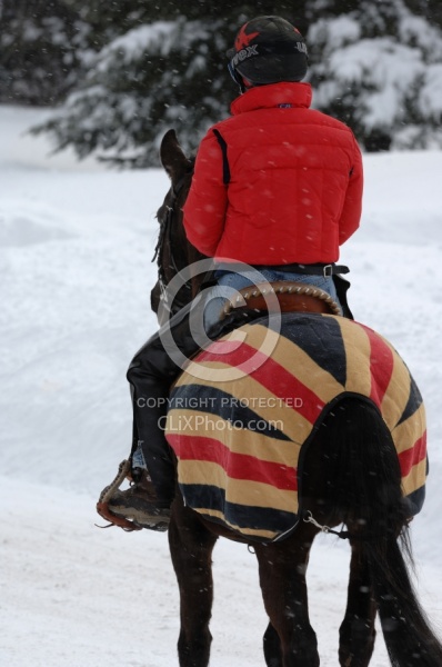 Winter Riding with Sheet