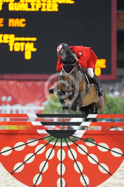 Mac Cone and Ole competing in the Hong Kong Olympics