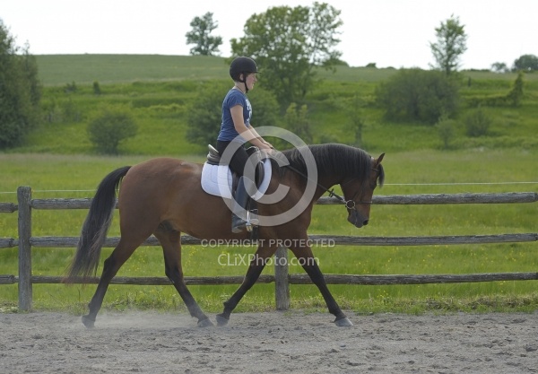 Morgan Schooling on the Flat