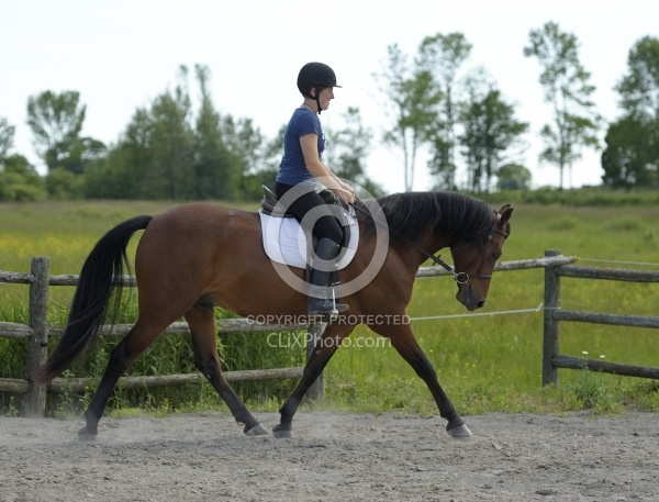 Morgan Schooling on the Flat