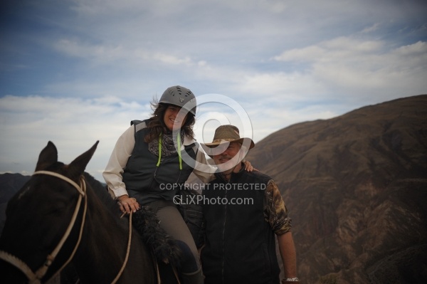 Shawn and Husband Joe  on the Salta, Argentina ride with Pioneros.