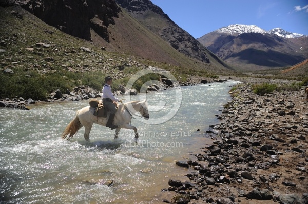 Crossing The Andes River Crossing on the Crossing of the Andes Ride