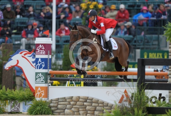 Rebecca Howard and Riddle Master WEG 2010