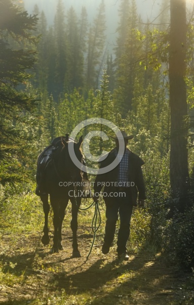 Walking out at end of Ride