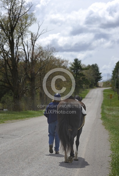 Walking last part of Trail to cool down