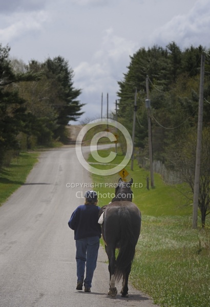 Walking last part of Trail to cool down