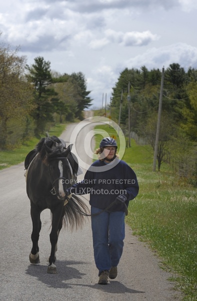 Walking last part of Trail to cool down
