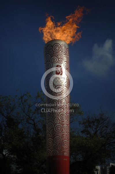 The Olympic Torch in Hong Kong for the Bejing Olympics