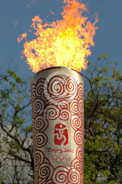 The Olympic Torch in Hong Kong for the Bejing Olympics