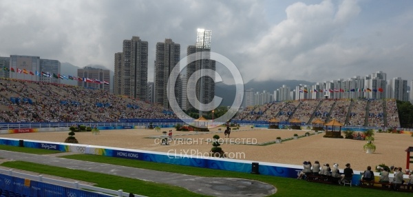 Dressage Ring at the Hong Kong Olympics
