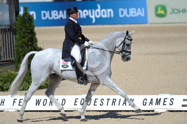 Rebecca Holder and Courageous Comet WEG 2010