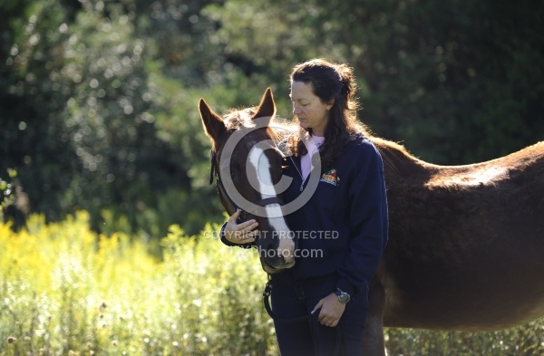 Senior Horse with Owner