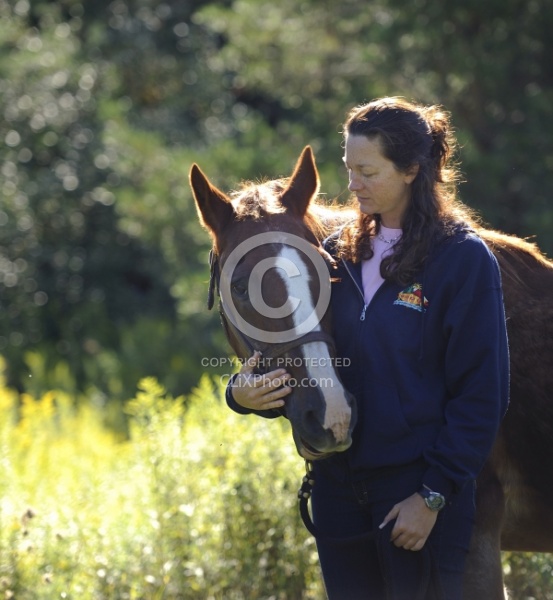 Senior Horse with Owner