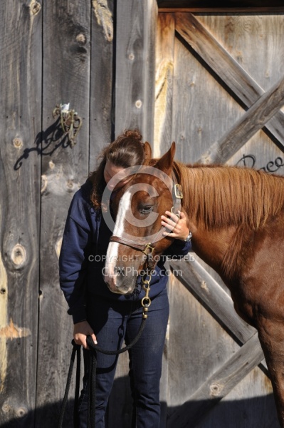 Senior Horse with Owner