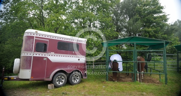 The Covered Stalls at Pure Country Campgrounds Portable Stalls