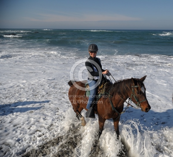 Riding on the Beach at Ricochet Ridge Ranch