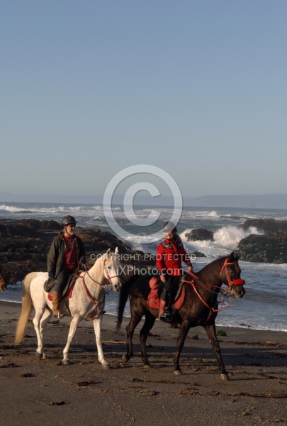 Riding on the beach at Ricochet Ridge Ranch
