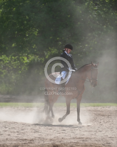 Dressage Lower Level Warm Up Ring