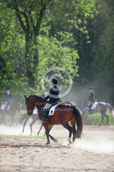Dressage Lower Level Warm Up Ring