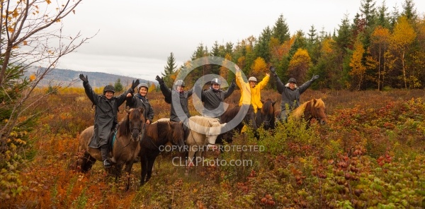 Vermont Icelandic Horse Farm Fall Colours Ride