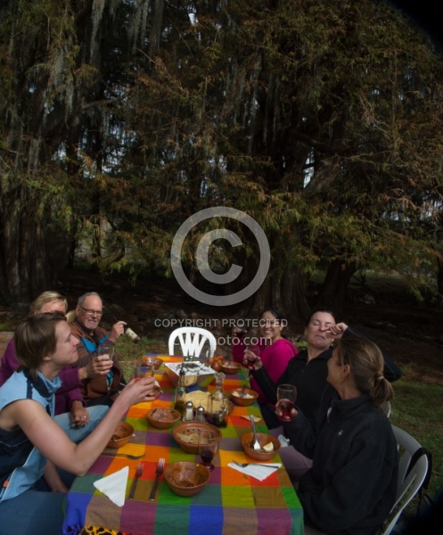 Lunch by the Cascading River