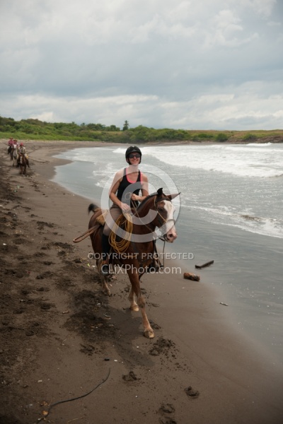 Beach Riding in Costa Rica
