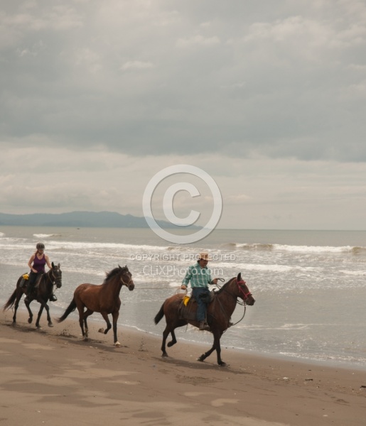 Beach Riding in Costa Rica