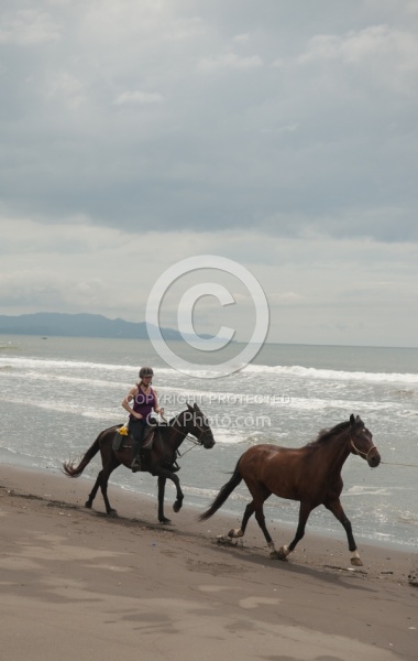 Beach Riding in Costa Rica