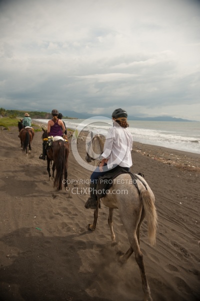 Beach Riding in Costa Rica