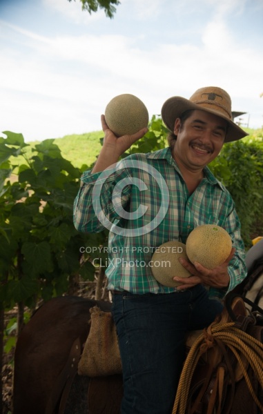 Stanley with Cantaloupe on the Trail