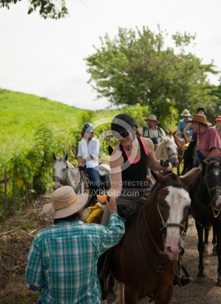 Stanley offers Cantaloupe on the Trail