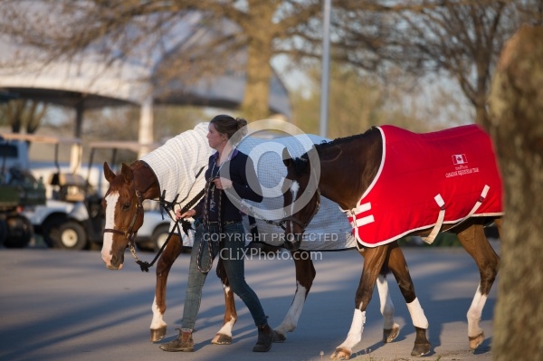 Selena O'Hanlon's groom Anne Marie Deuarte with Foxwood High and Bellany Rock Rolex 2014