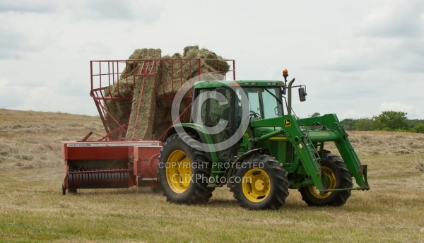 Baling hay