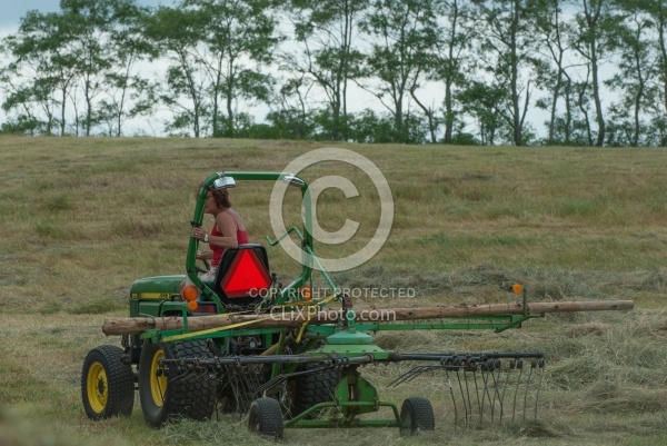 Raking Hay