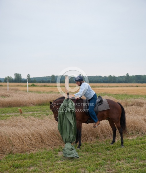 Horse Country Campground Riding the Obstacle Course at Horse Country Campgrounds