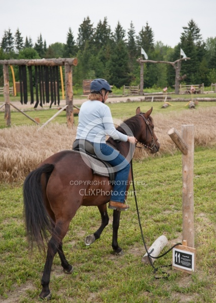 Horse Country Campground Riding the Obstacle Course at Horse Country Campgrounds