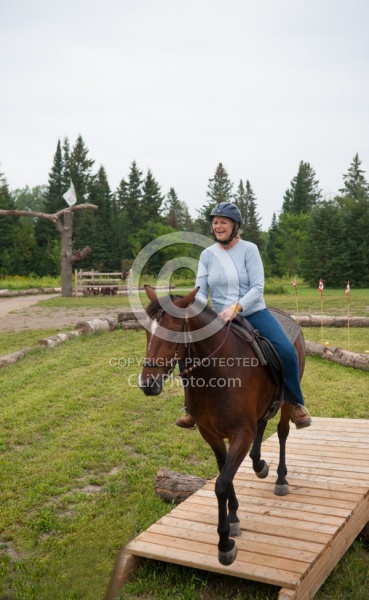 Horse Country Campground Riding the Obstacle Course at Horse Country Campgrounds