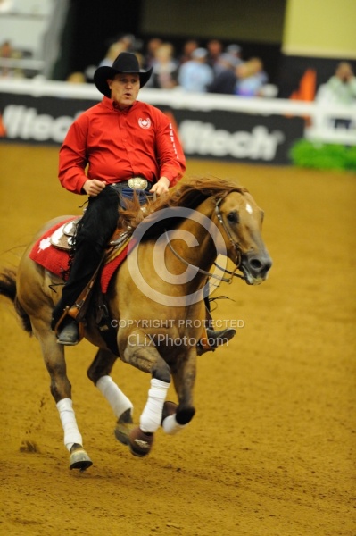 Duane Latimer and Dun Playin Tag Reining WEG 2010