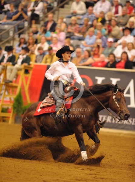 Shawna Sapergia and This Chics on Top WEG 2010 Reining