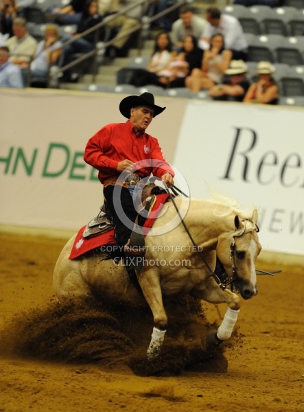 Vernon Sapergia and Its Wimpys Turn WEG 2010 Reining