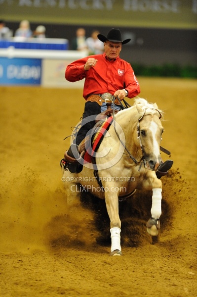 Vernon Sapergia and Its Wimpys Turn WEG 2010 Reining