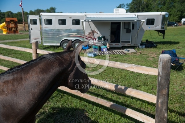 Horse Coiuntry Campground Site Set up