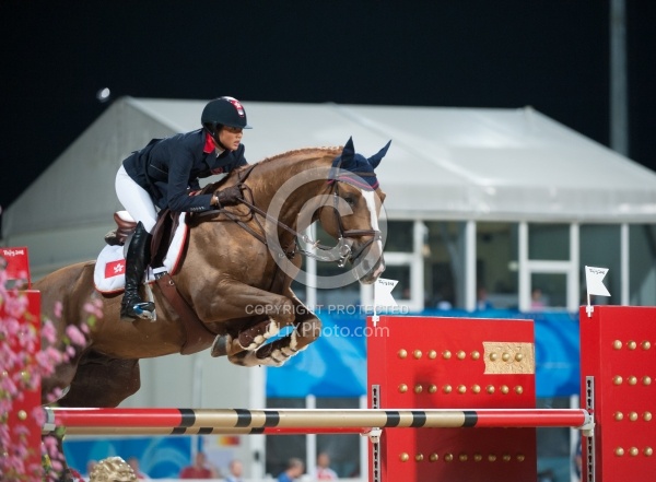 Samantha Lam and Tresor Bejing  Olympics 2008 Show Jumping