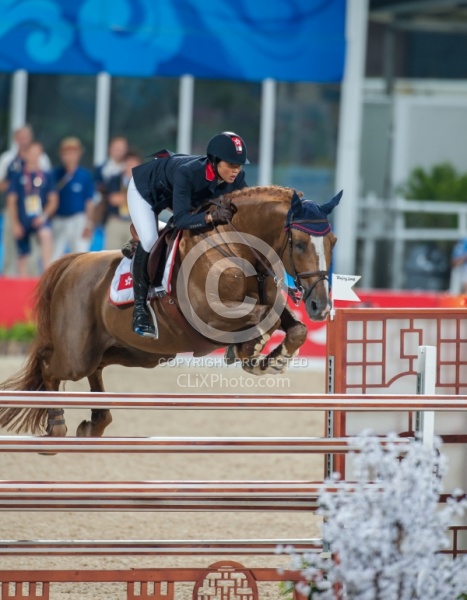 Samantha Lam and Tresor Bejing  Olympics 2008 Show Jumping